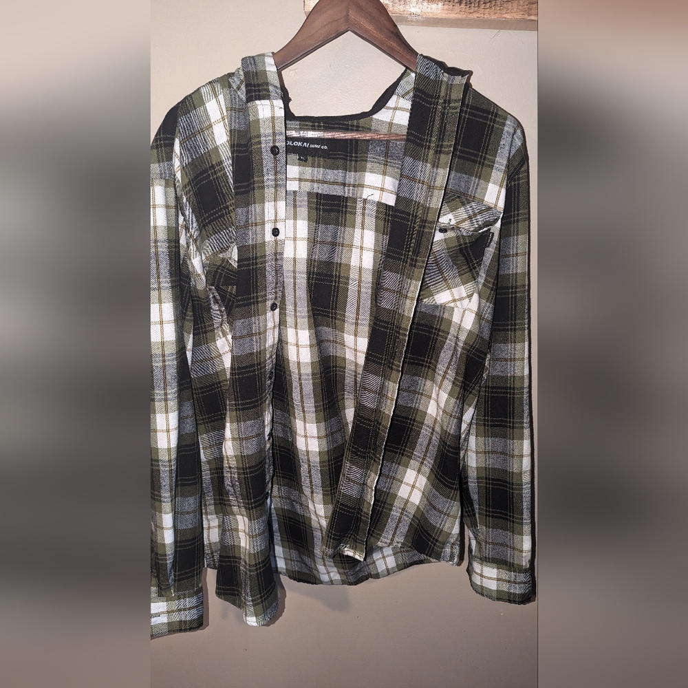 Button up hoodie